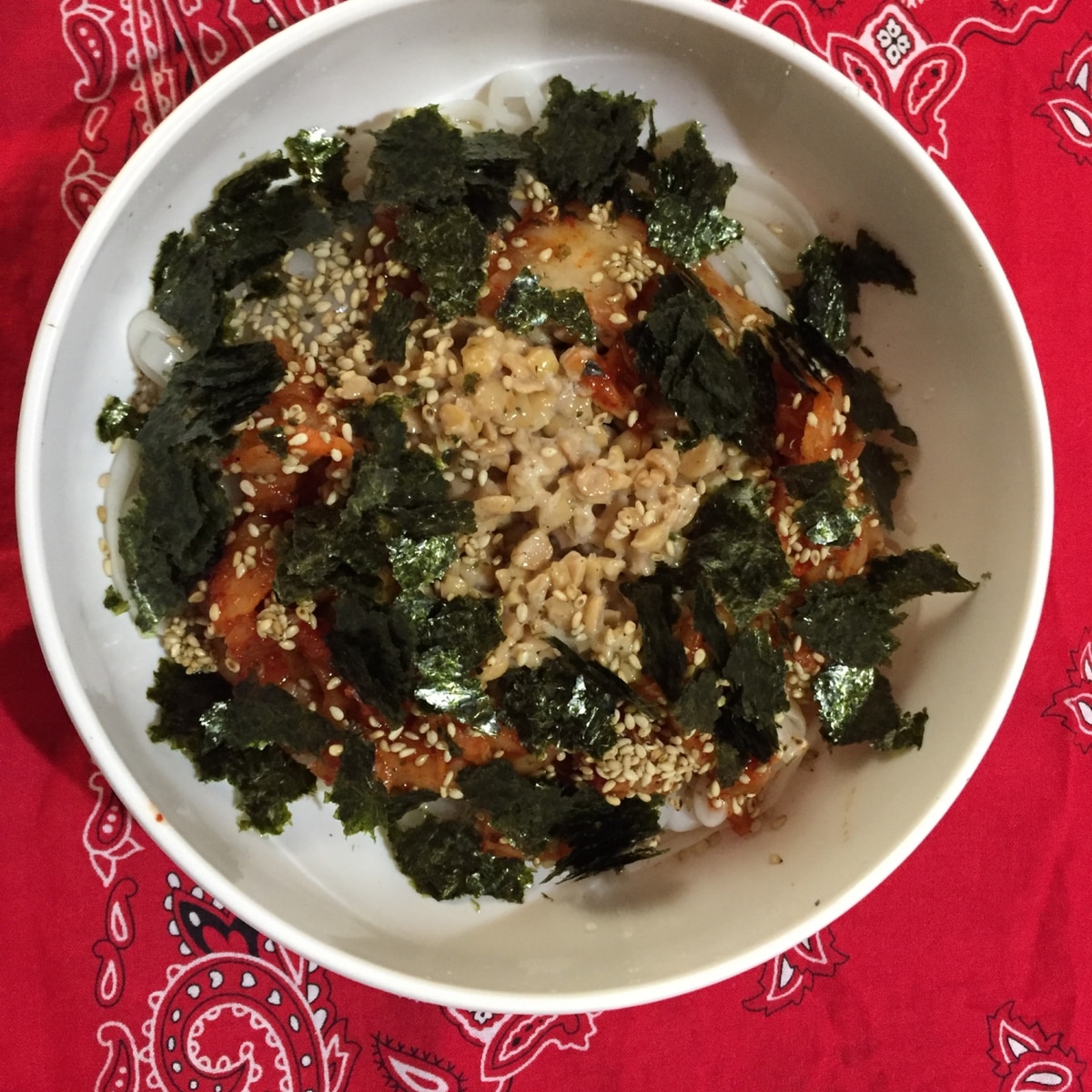 糖質0麺のごま海苔納豆キムチのせ レシピ 作り方 By りらっくママ 楽天レシピ 糖質0麺のごま海苔納豆キムチのせ レシピ 作り方 By りらっくママ 楽天レシピ